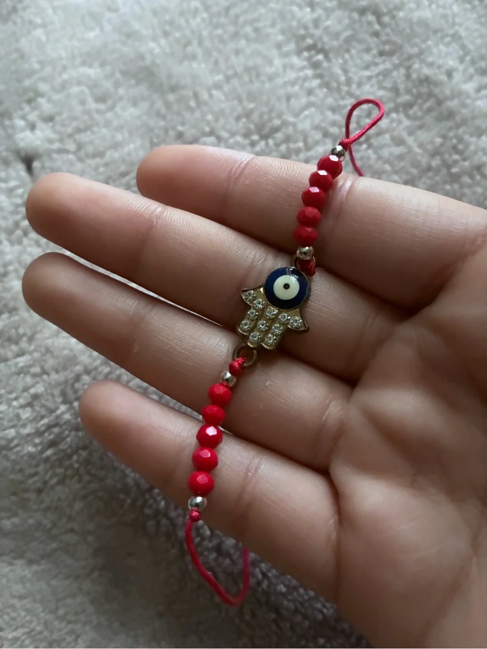 Evil Eye Hamsa Red String Bracelet